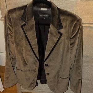 Brown Velvet Blazer